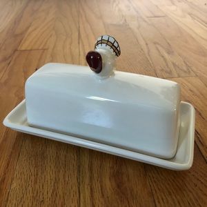 Pottery Barn Thanksgiving Turkey Butter Dish 🦃🧈